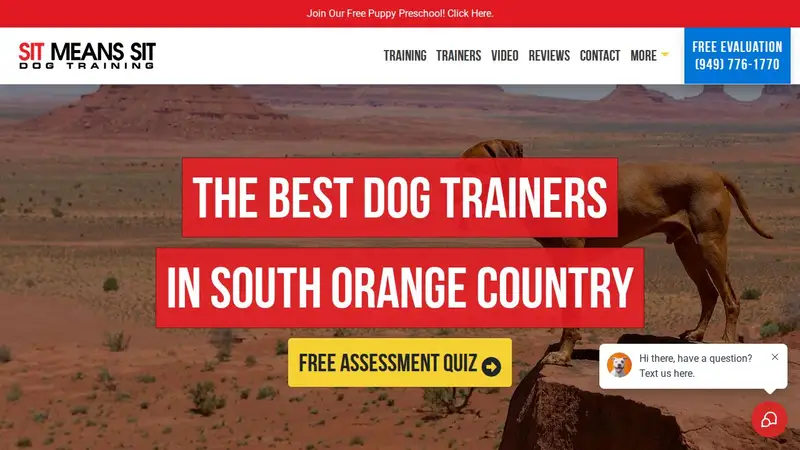 Sit Means Sit Dog Training South Orange County preview