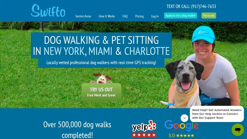 Swifto- GPS tracked Dog Walking preview