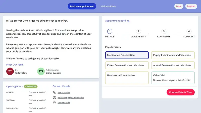 Vet Concierge preview