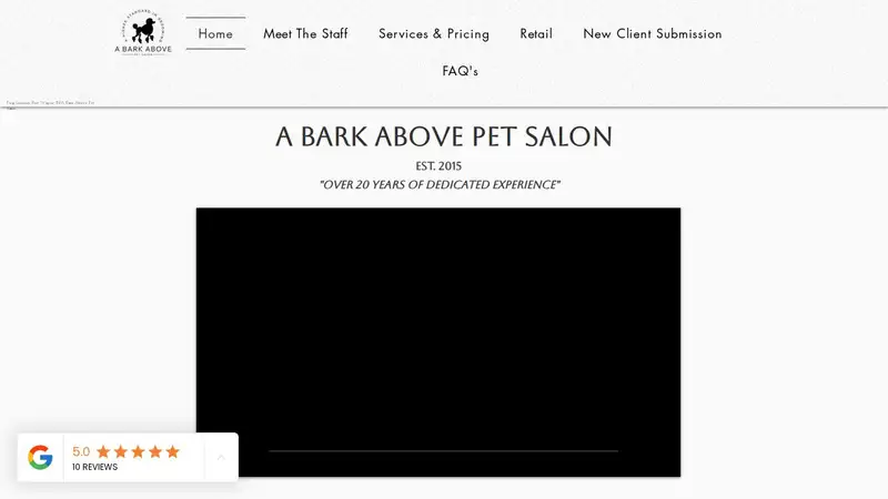 A Bark above Pet Salon preview