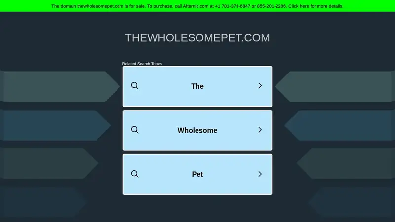 The Wholesome Pet preview