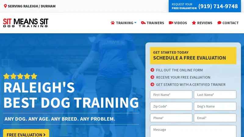 Sit Means Sit Dog Training Raleigh preview