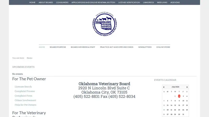 State Board of Veterinary Medical Examiners preview