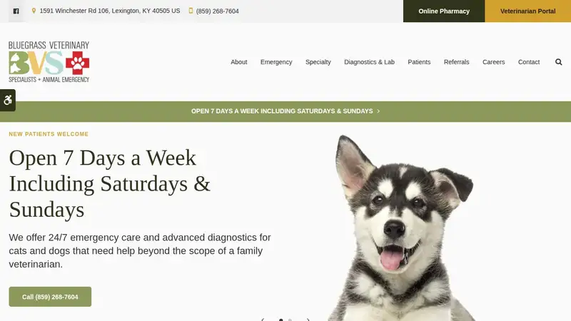 Bluegrass Veterinary Specialists + Animal Emergency preview