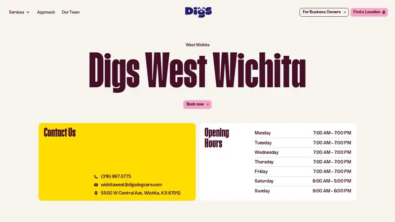 Digs Dog Care West Wichita preview