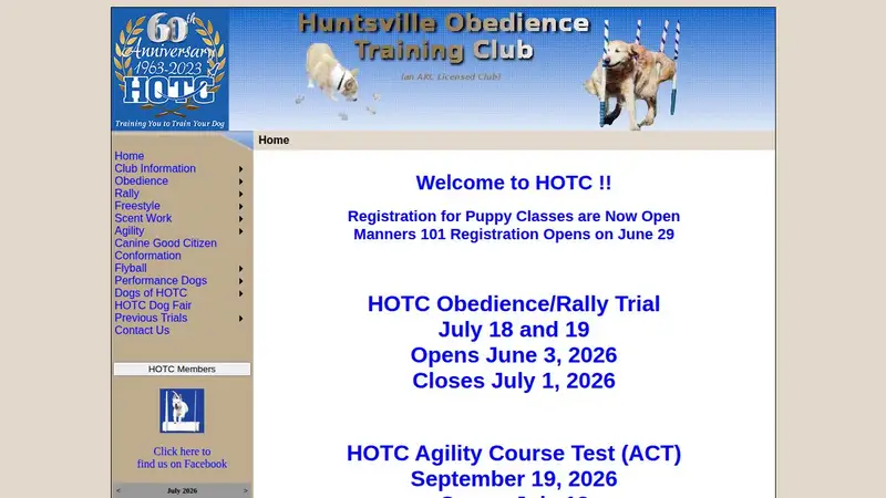 Huntsville Obedience Training Club preview