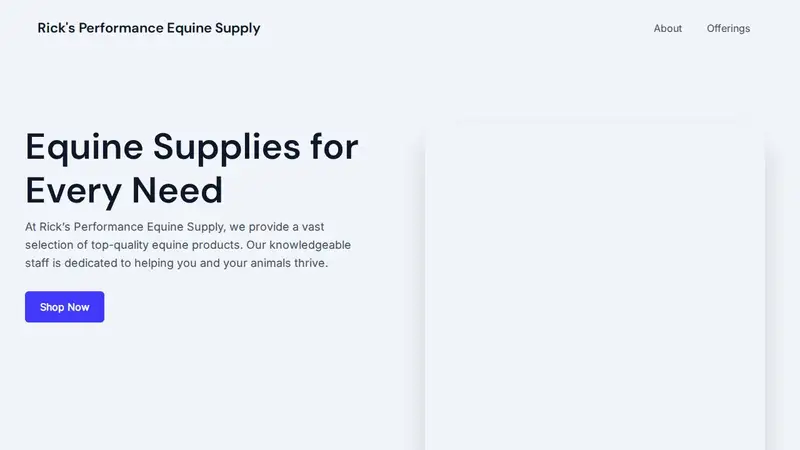 Rick's Performance Equine Supply preview