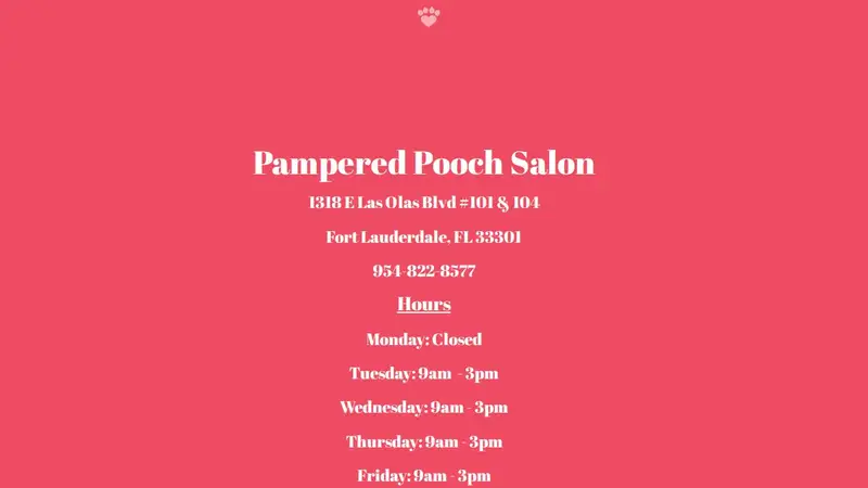 Pampered Pooch Salon preview