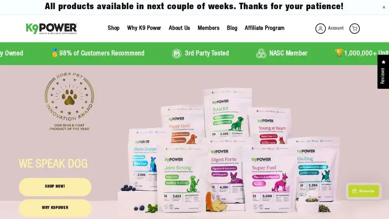K9 Power Health & Wellness Supplements preview