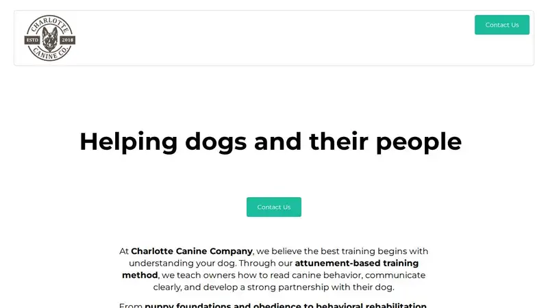 Charlotte Canine Academy, LLC. preview