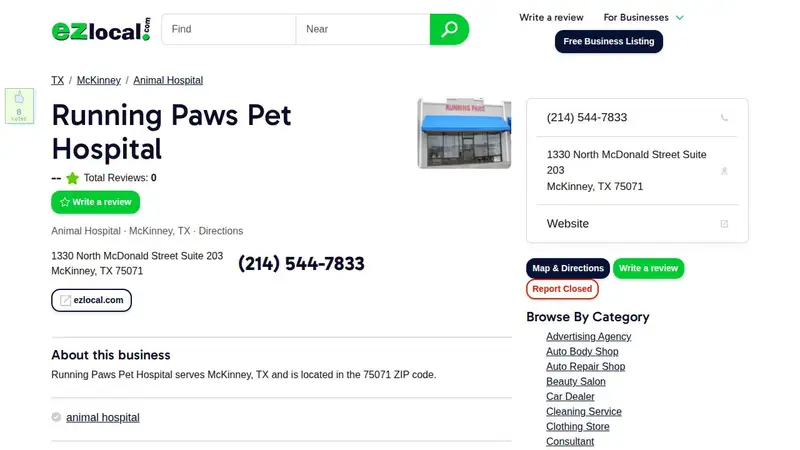 Running Paws Pet Hospital preview