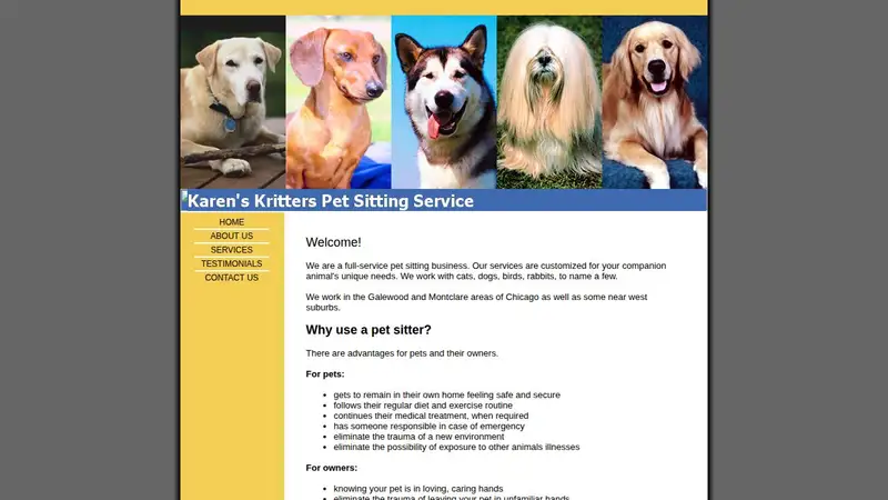 Karen's Kritters Pet Sitting Service preview