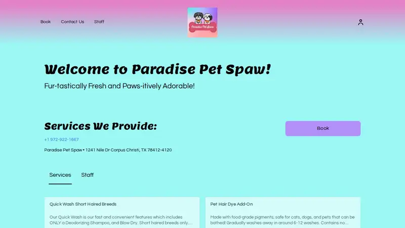 Paradise Pet Spaw preview