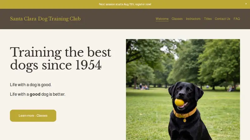 Santa Clara Dog Training Club preview