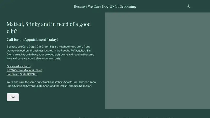Because We Care Dog and Cat Grooming preview