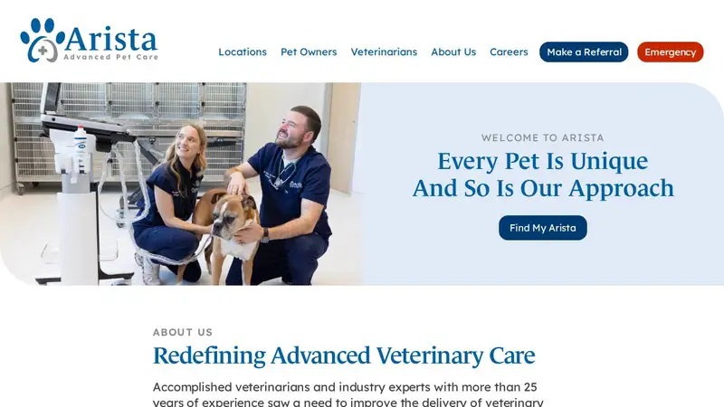 Arista Advanced Pet Care | Atlanta preview