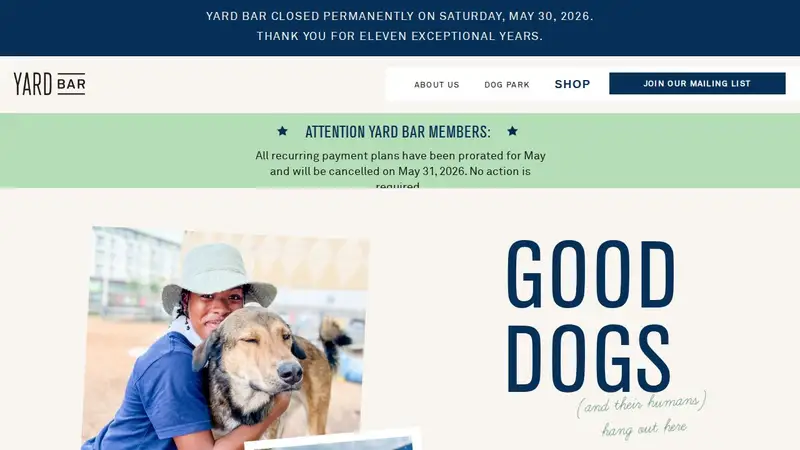 Yard Bar preview