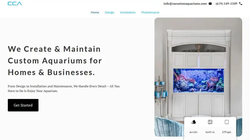 California Custom Aquariums preview
