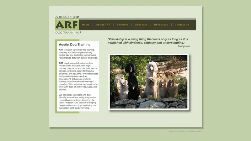 ARF Inc Dog Training preview